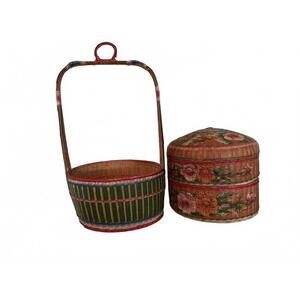 Antique Chinese wedding basket